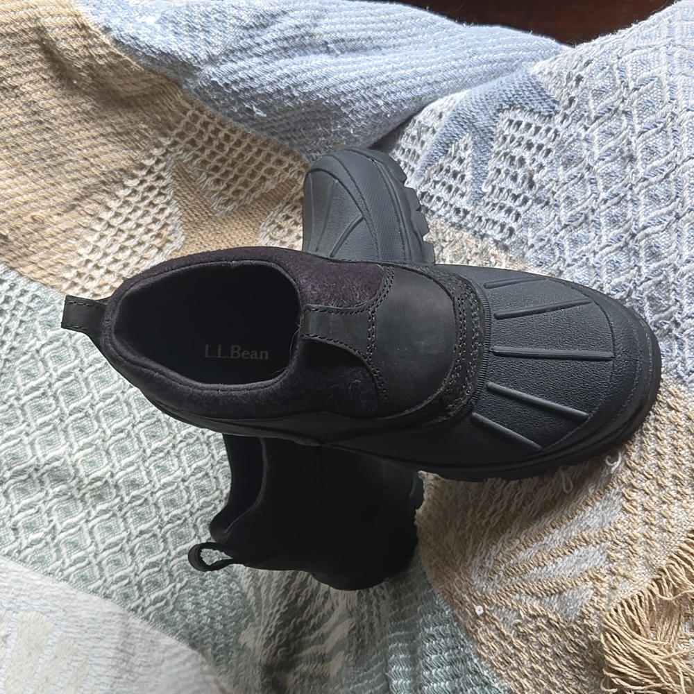 L.L. Bean Black Outdoor Slip-Ons